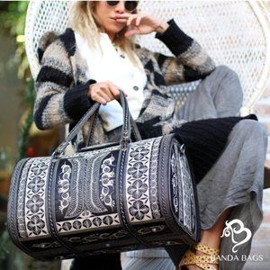 Weekend Getaway Handmade Bag - Hitam Weekender Bag